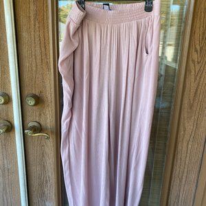 Pink Torrid wide leg, high rise pants. Size 2